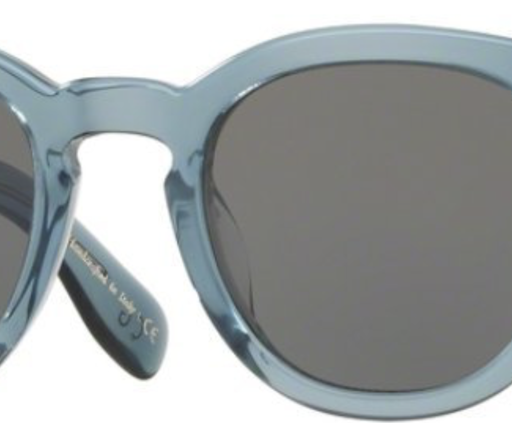 Lunettes de soleil Oliver Peoples Cary Grant Sun (OV5413SU 1617R5) avec monture en acétate Washed Teal et verres Carbon Gray.