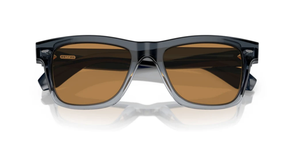 Lunettes de soleil Oliver Peoples N.04 Sun (177753) avec monture Twilight Gradient et verres Cognac.