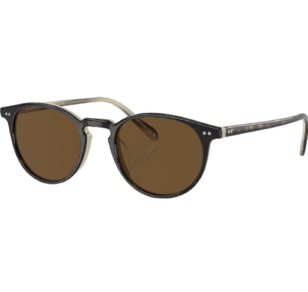 Lunettes de Soleil Oliver Peoples Riley Sun - Monture Horn et Verres Polarisés True Brown